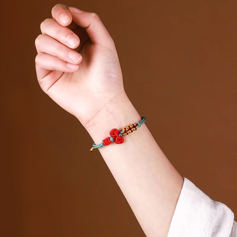 Fortune Jewel Handmade Wenchang Knot Luck Strength Braided Rope Bracelet