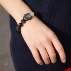 Fortune Jewel Natural Rainbow Obsidian Gold Sheen Obsidian Silver Sheen Obsidian Fox Healing Bracelet