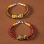 Fortune Jewel Handmade Tibetan Amulet King Kong Knot Luck Protection Braided Bracelet