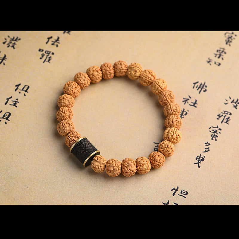 Fortune Jewel Tibet Rudraksha Bodhi Seed Wealth Auspiciousness Bracelet