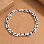 Fortune Jewel Dragon Om Mani Padme Hum Engraved Copper Luck Success Bracelet