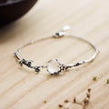 Fortune Jewel Plum Blossom Chalcedony Positive Bracelet