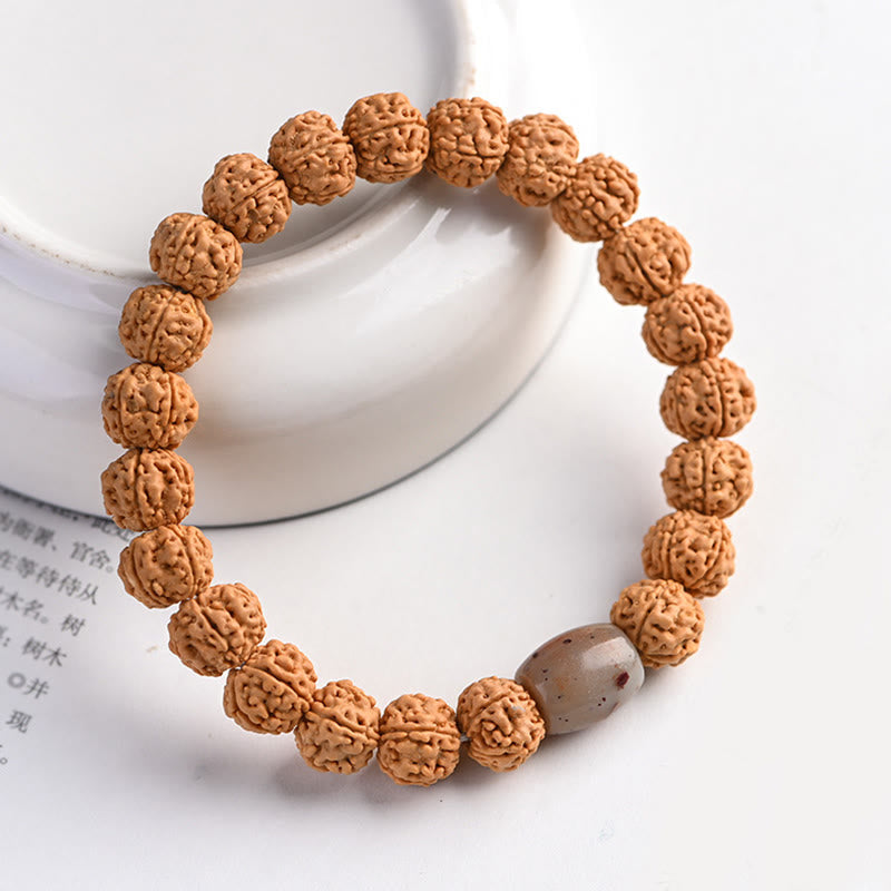 Fortune Jewel Tibet Rudraksha Bodhi Seed Wealth Auspiciousness Bracelet