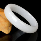 Fortune Jewel Natural Golden Silk Jade Wealth Luck Bracelet Bangle