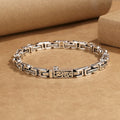 Fortune Jewel Dragon Om Mani Padme Hum Engraved Copper Luck Success Bracelet