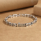 Fortune Jewel Dragon Om Mani Padme Hum Engraved Copper Luck Success Bracelet