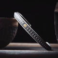 Fortune Jewel Vintage Dragon Scales Pattern Luck Wealth Cuff Bracelet Bangle