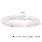 Natural Agate Stone Crystal Balance Beaded Bracelet
