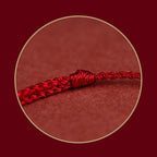 Fortune Jewel 925 Sterling Silver Endless Knot Protection Luck Red String Bracelet Anklet