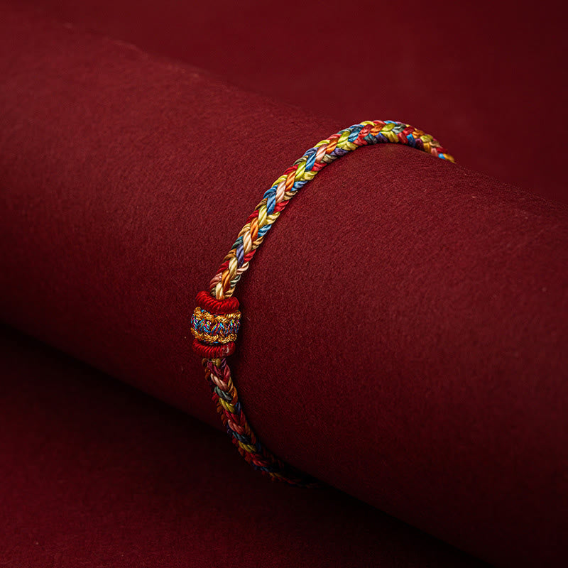 Fortune Jewel Handmade Dragon Boat Festival Luck Colorful Rope Child Adult Bracelet