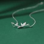 Fortune Jewel Bamboo Leaf Design Copper Zircon Wealth Necklace Pendant
