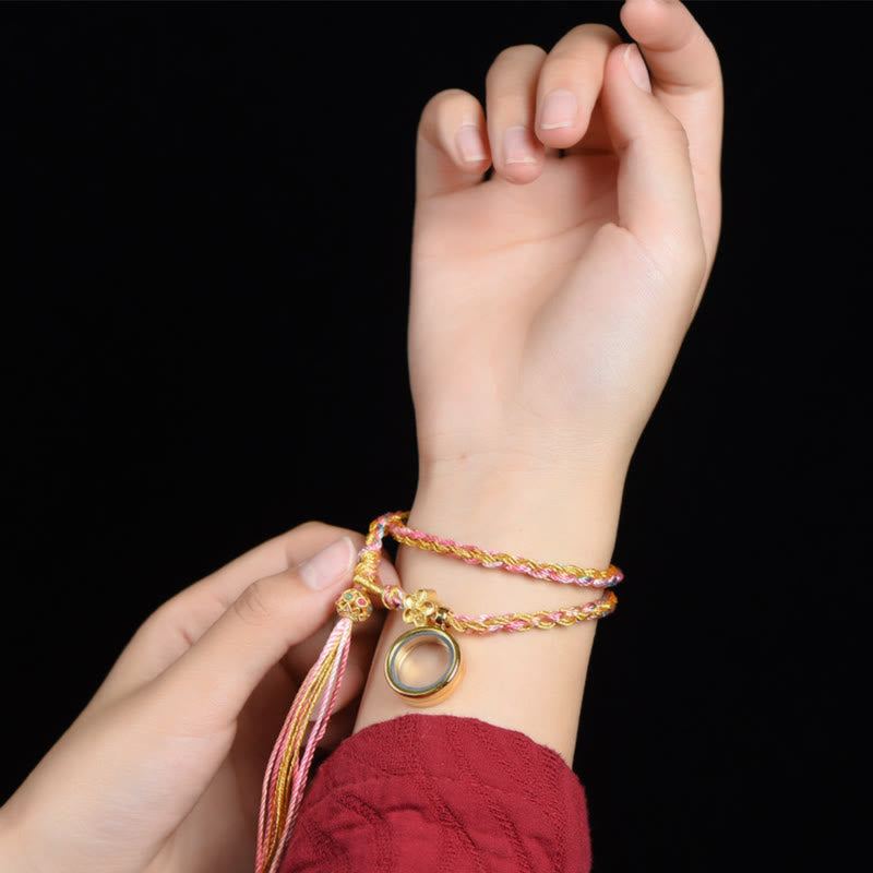 Fortune Jewel Tibetan Handmade Luck Colorful String Single Double Wrap Braided Bracelet