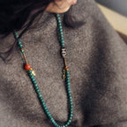 Fortune Jewel 108 Mala Beads Bodhi Seed Dzi Bead Wisdom Bracelet