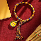 Fortune Jewel Handmade Tibetan Five God Of Wealth Dragon Scale Rope Luck Braid Bracelet