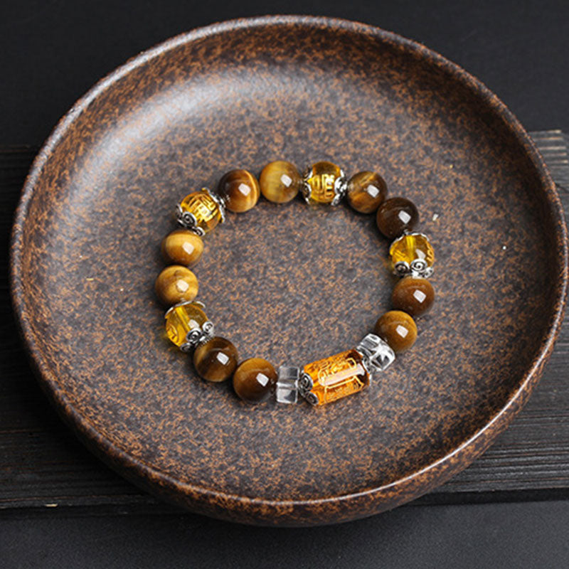 Fortune Jewel Tiger Eye Bead Fortune Prosperity Bracelet