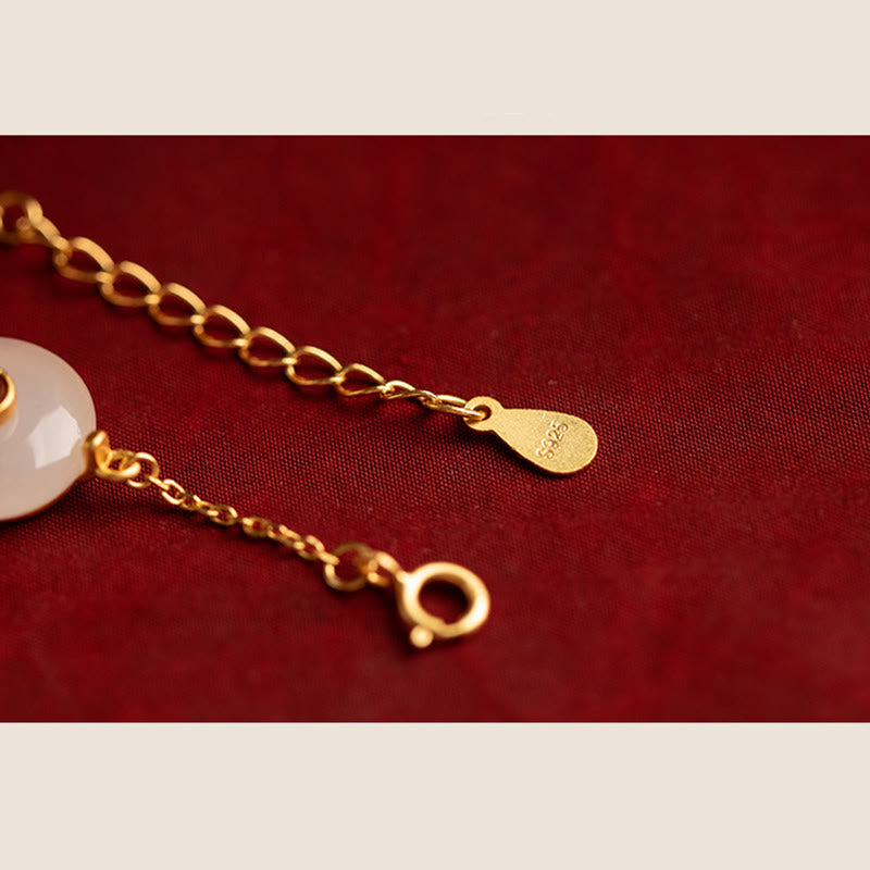 Fortune Jewel Auspicious Clouds Jade Pattern Luck Bracelet