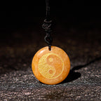 Fortune Jewel Various Crystal Amethyst Tiger Eye Green Aventurine Yin Yang Spiritual Necklace Pendant
