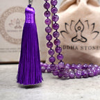 Fortune Jewel Tibetan 108 Mala Beads Necklace Yoga Meditation Prayer Beads Necklace