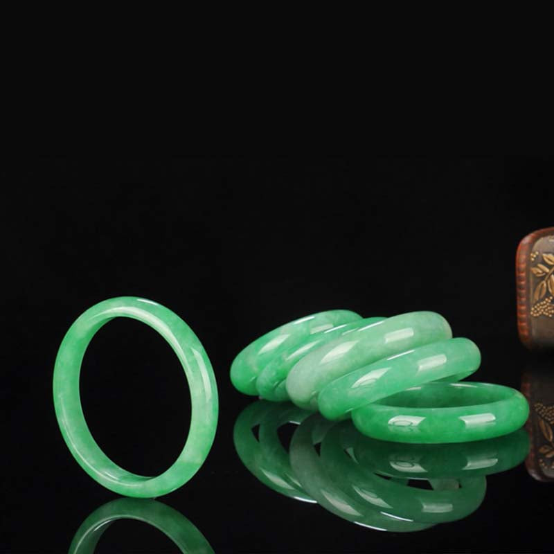 Fortune Jewel Jade Healing Abundance Protection Bracelet Bangle