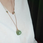 Fortune Jewel Natural Jade Luck Prosperity Necklace Pendant (Random Color)