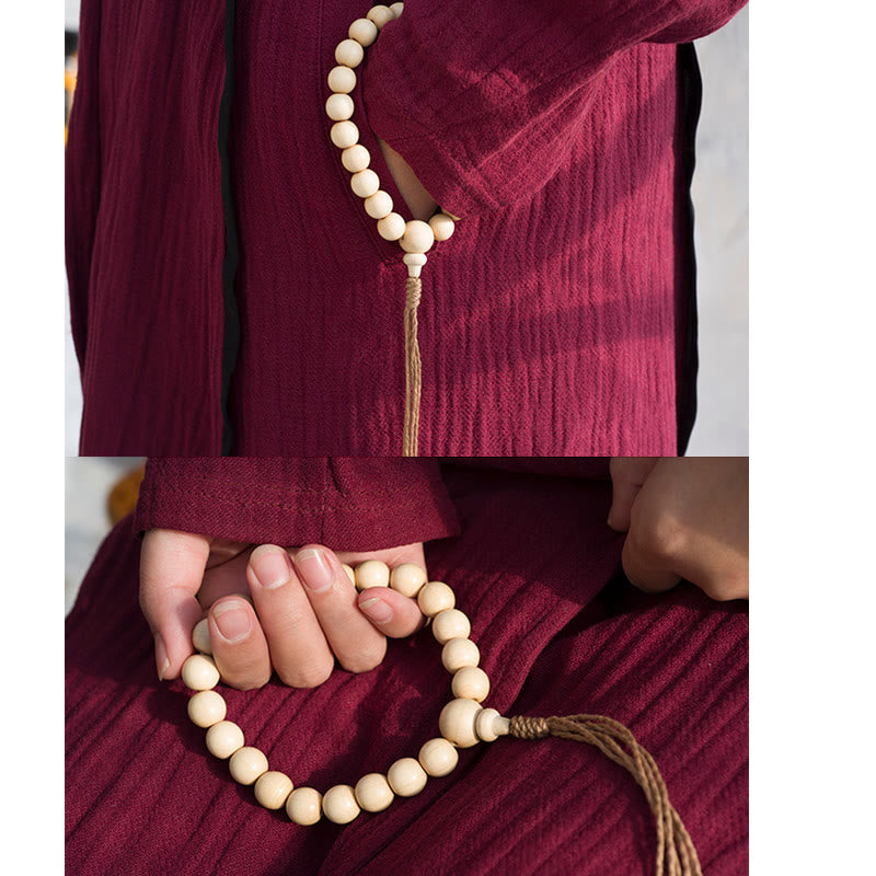 Fortune Jewel Natural Abelia Biflora Wood Blessing Wrist Mala