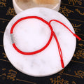 Fortune Jewel Om Mani Padme Hum Luck Protection Red String Bracelet