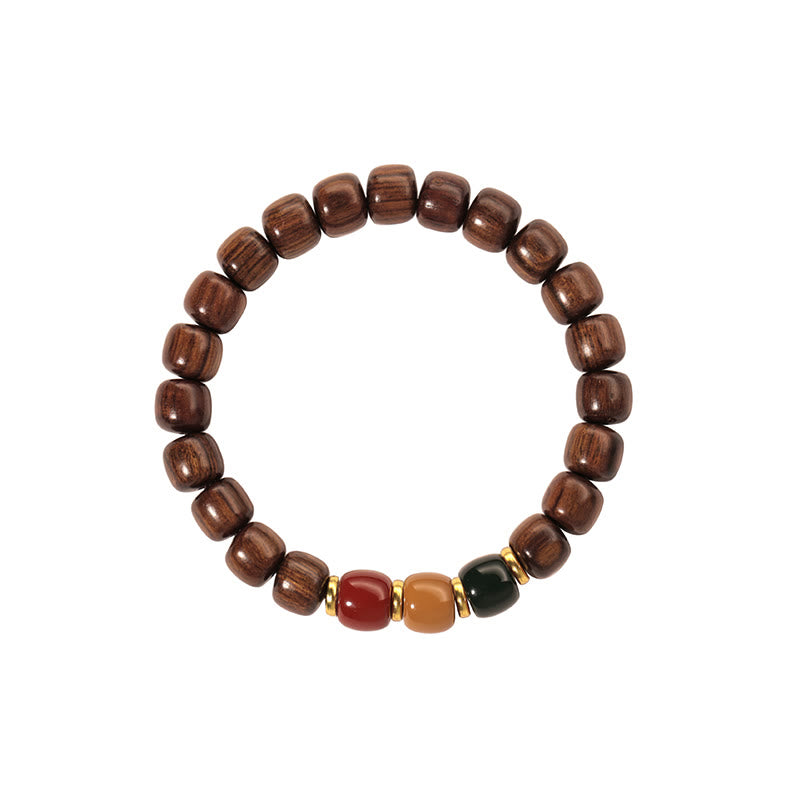 Fortune Jewel Ebony Wood Rosewood Peace Balance Bracelet