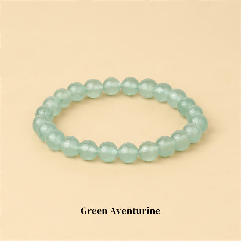 Fortune Jewel Natural Stone Quartz Healing Beads Bracelet
