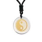 Fortune Jewel Various Crystal Amethyst Tiger Eye Green Aventurine Yin Yang Spiritual Necklace Pendant