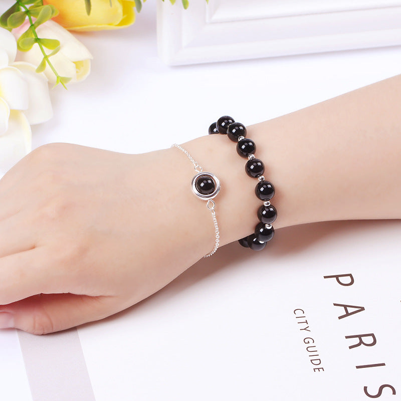 Fortune Jewel Sun Stone Strawberry Quartz Crystal Positive Bracelet