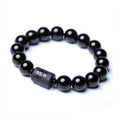 Fortune Jewel Soul Cleansing Black Obsidian Phoenix Dragon Bracelet