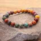 Fortune Jewel 108 Mala Beads Mookaite Emotional Growth Bracelet Tassel Necklace Pendant