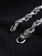 Buddha3bodhi S925 Silver Bracelet Dragon Bone Bracelet