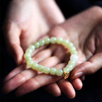 Fortune Jewel Jade Lotus Abundance Adjustable Bracelet