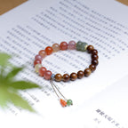 Fortune Jewel Kuka Seed Yanyuan Agate Hetian Jade Wealth Protection Bracelet