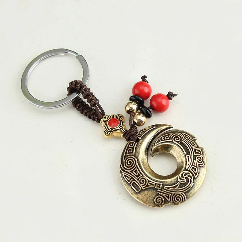 Fortune Jewel Good Luck Fortune Copper Wealth Key Chain
