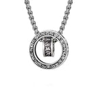 Fortune Jewel Tibetan Om Mani Padme Hum Carved Peace Purity Chain Necklace Pendant