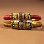 Fortune Jewel Handmade Tibetan Amulet King Kong Knot Luck Protection Braided Bracelet