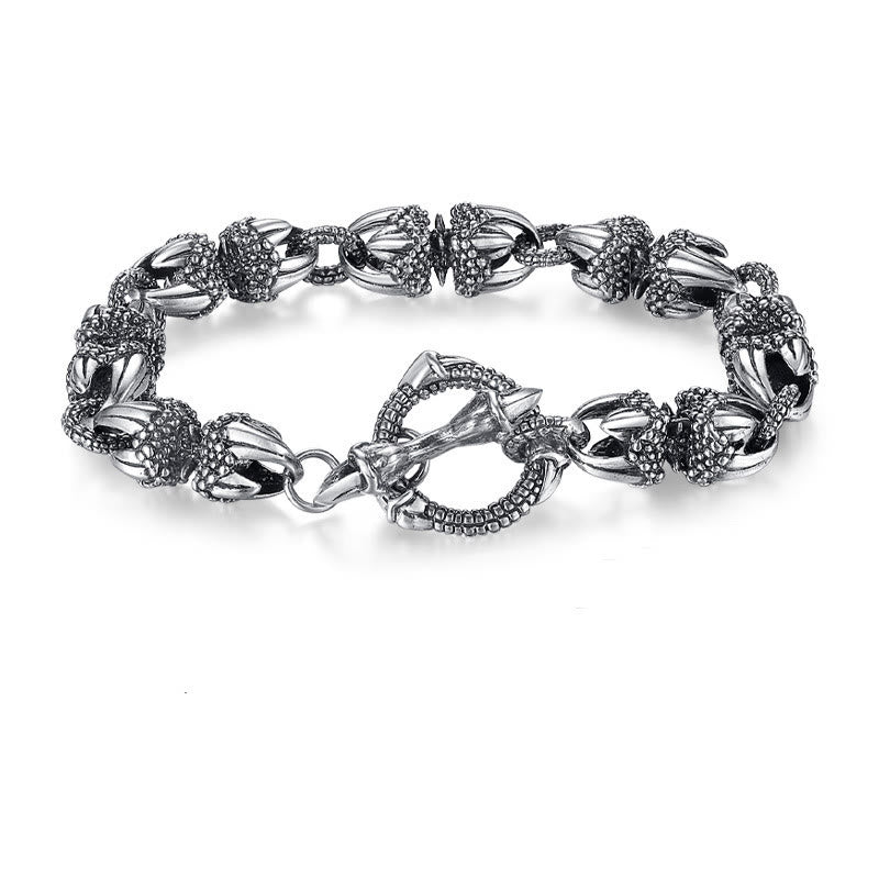 Fortune Jewel Dragon Claw Engraved Strength Protection Bracelet