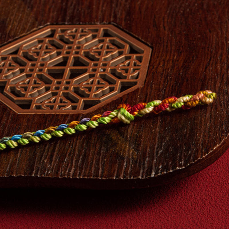 Fortune Jewel "May you be blessed with peace and safety in all four seasons" Lucky Multicolored Bracelet