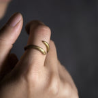 Fortune Jewel Simple Design Copper Luck Adjustable Ring