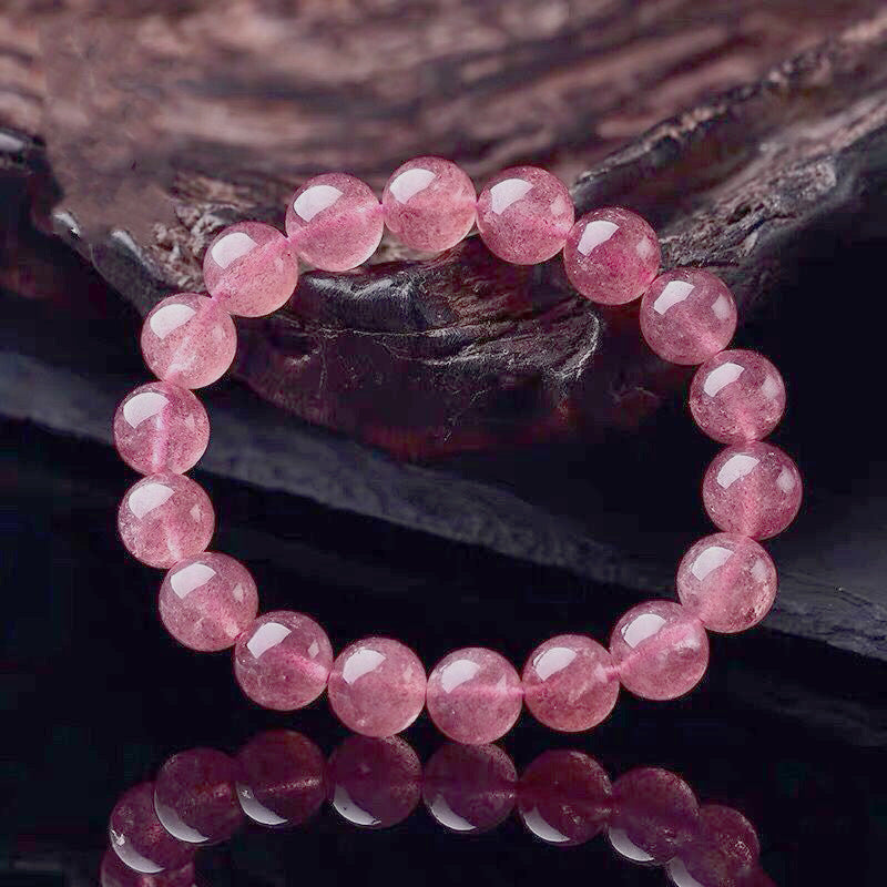 Fortune Jewel Natural Rose Quartz Love Caring Bracelet