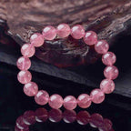Fortune Jewel Natural Rose Quartz Love Caring Bracelet