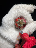 Summer Flame Red Natural Corn Ornament for Fidgeting