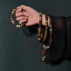 Fortune Jewel 108 Mala Beads Bodhi Seed Peace Wisdom Bracelet Wrist Mala Pocket Mala