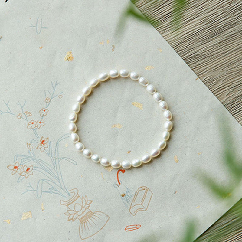 Fortune Jewel Natural Pearl Healing Beaded Bracelet