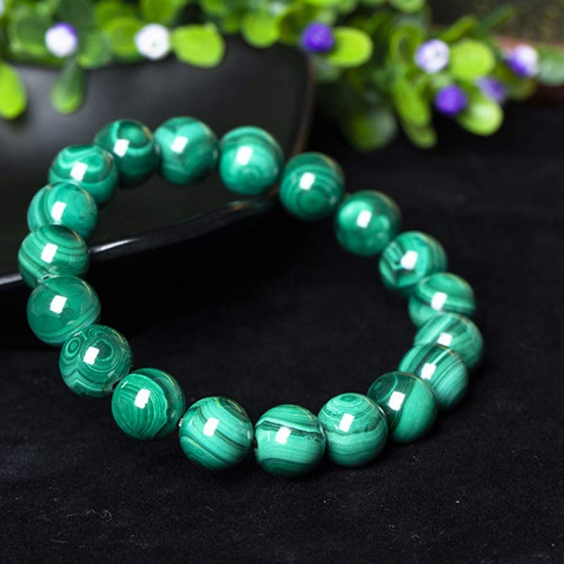 Fortune Jewel Natural Malachite Protection Calmness Bracelet