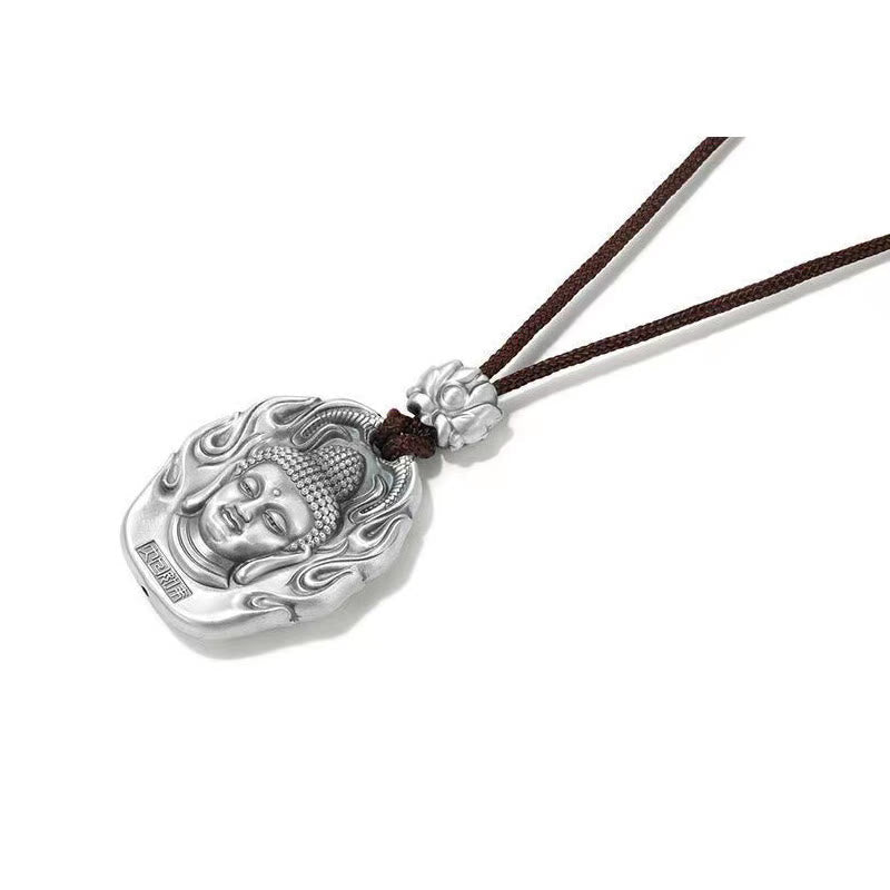 Fortune Jewel Chinese Zodiac Natal Buddha Om Mani Padme Hum Lotus Compassion Necklace Pendant Fortune Jewel