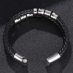Fortune Jewel Layered Leather Weave Fortune Bracelet