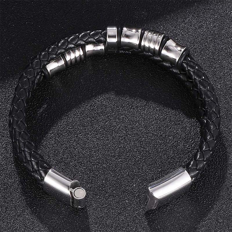 Fortune Jewel Layered Leather Weave Fortune Bracelet